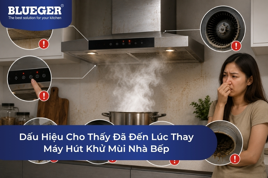 Dấu Hiệu Cho Thấy Đã Đến Lúc Thay Máy Hút Khử Mùi Nhà Bếp