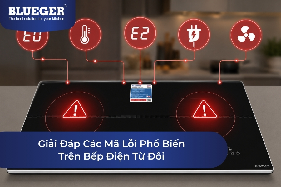 Giải Đáp Các Mã Lỗi Phổ Biến Trên Bếp Điện Từ Đôi