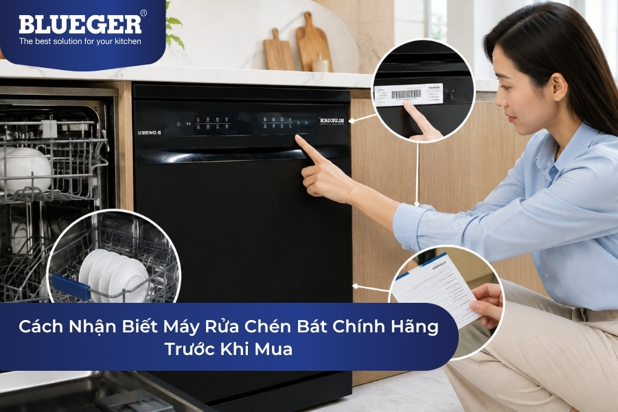 Cách Nhận Biết Máy Rửa Chén Bát Chính Hãng Trước Khi Mua